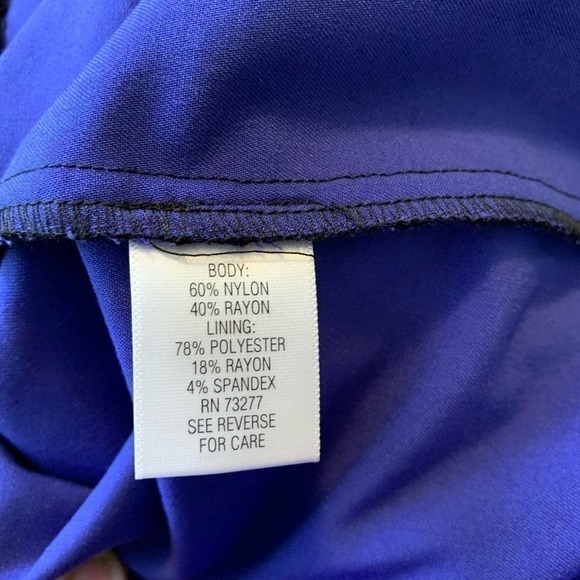 𝅺KOHL’S Simply Vera Blue/Purple & Black Lace Dress 2P - Picture 10 of 11